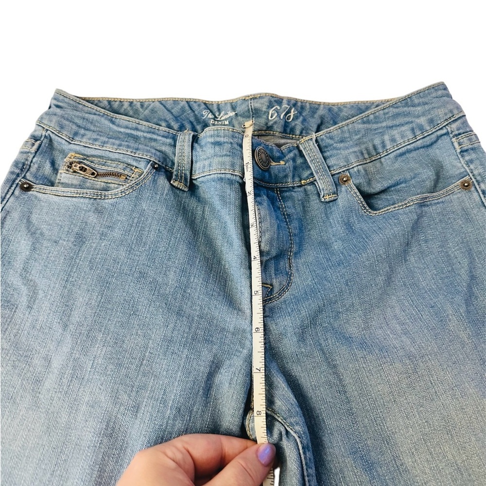 THE LIMITED 678 Denim Jeans Light Blue Wash Size 6 Straight Leg 5 Pockets Pants - Picture 6 of 9